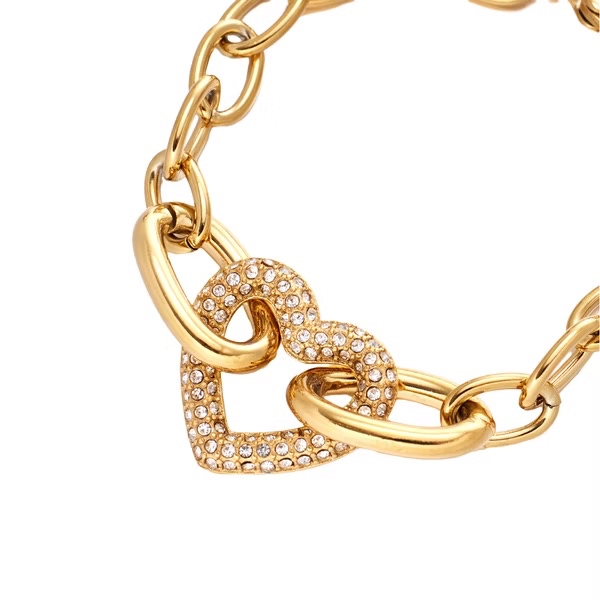 【ULOO】Flash 星光愛語不鏽鋼手鍊-金色 UB2000510, , large