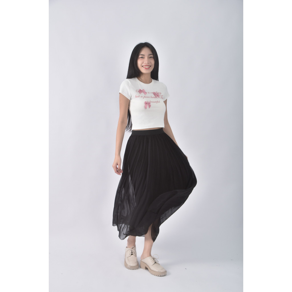 (M) 素面黑色長裙二手衣, , large