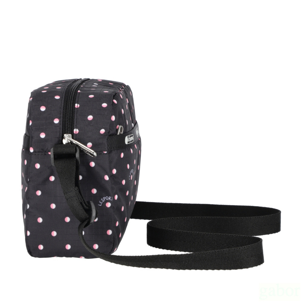 LeSportsac DANIELLA CROSSBODY 拉鍊斜背包 側背包 送禮-粉色點滴, , large
