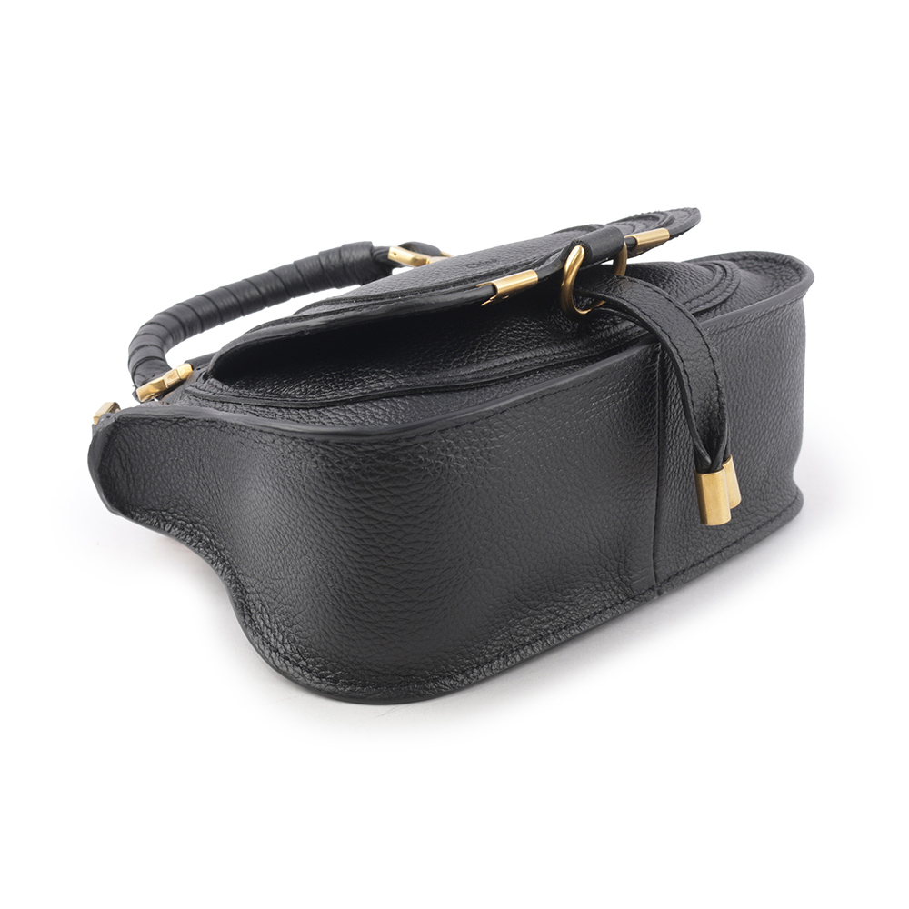 CHLOE' Mini Marcie 雙把手提/斜背二用包/黑色, , large