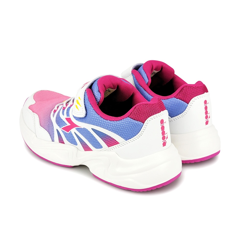 DIADORA迪亞多那 兒童潮流運動鞋 童運動鞋 童鞋 時尚 漸層 寬楦 輕量 透氣 吸震 足弓支撐 止滑 黑 白桃, , large