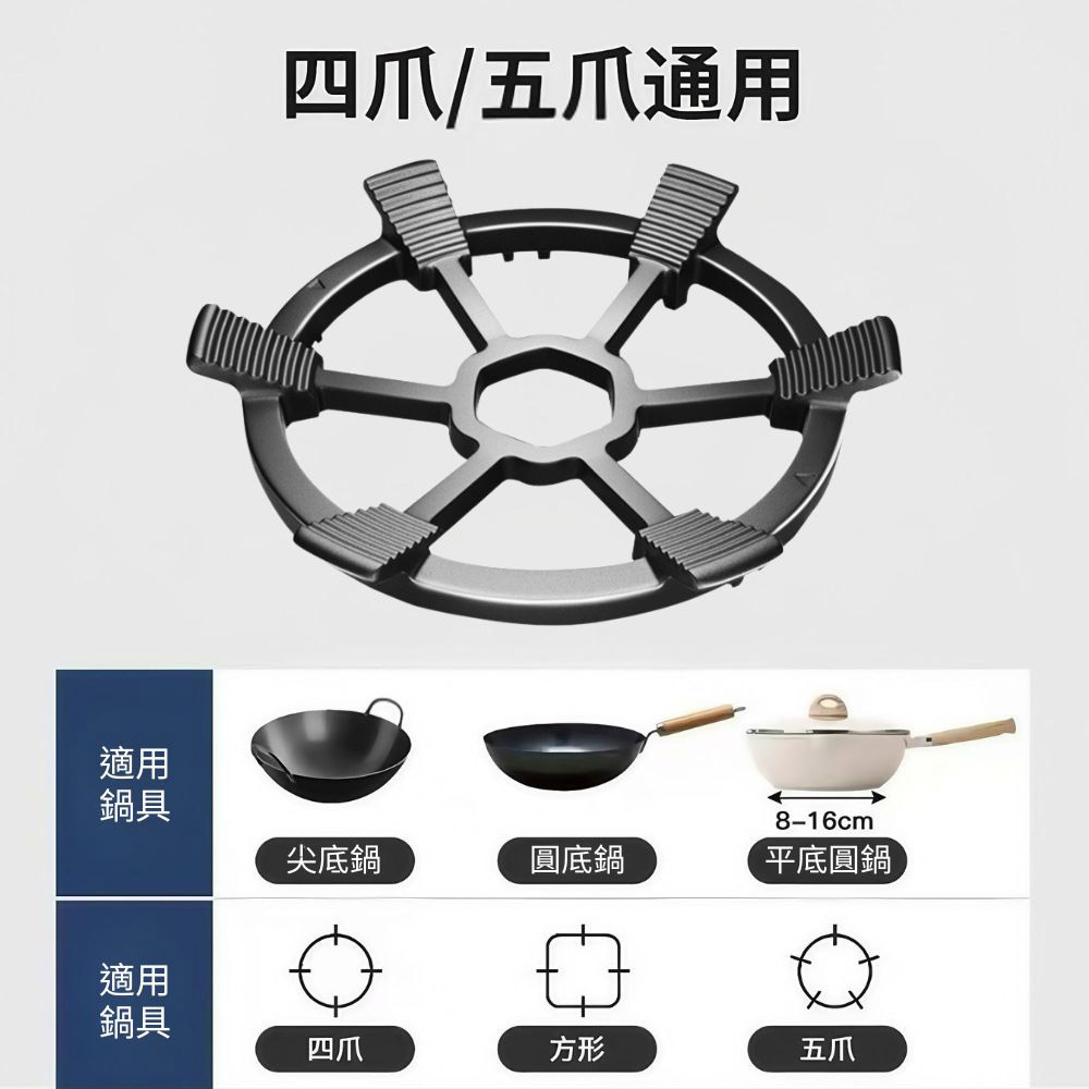 防滑六爪瓦斯爐支架+奶鍋款(四五爪通用), , large
