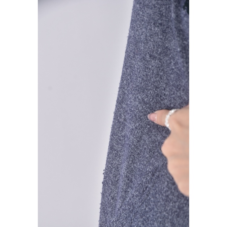 (M) roots毛巾布拼接連帽藍色長袖上衣二手衣, , large