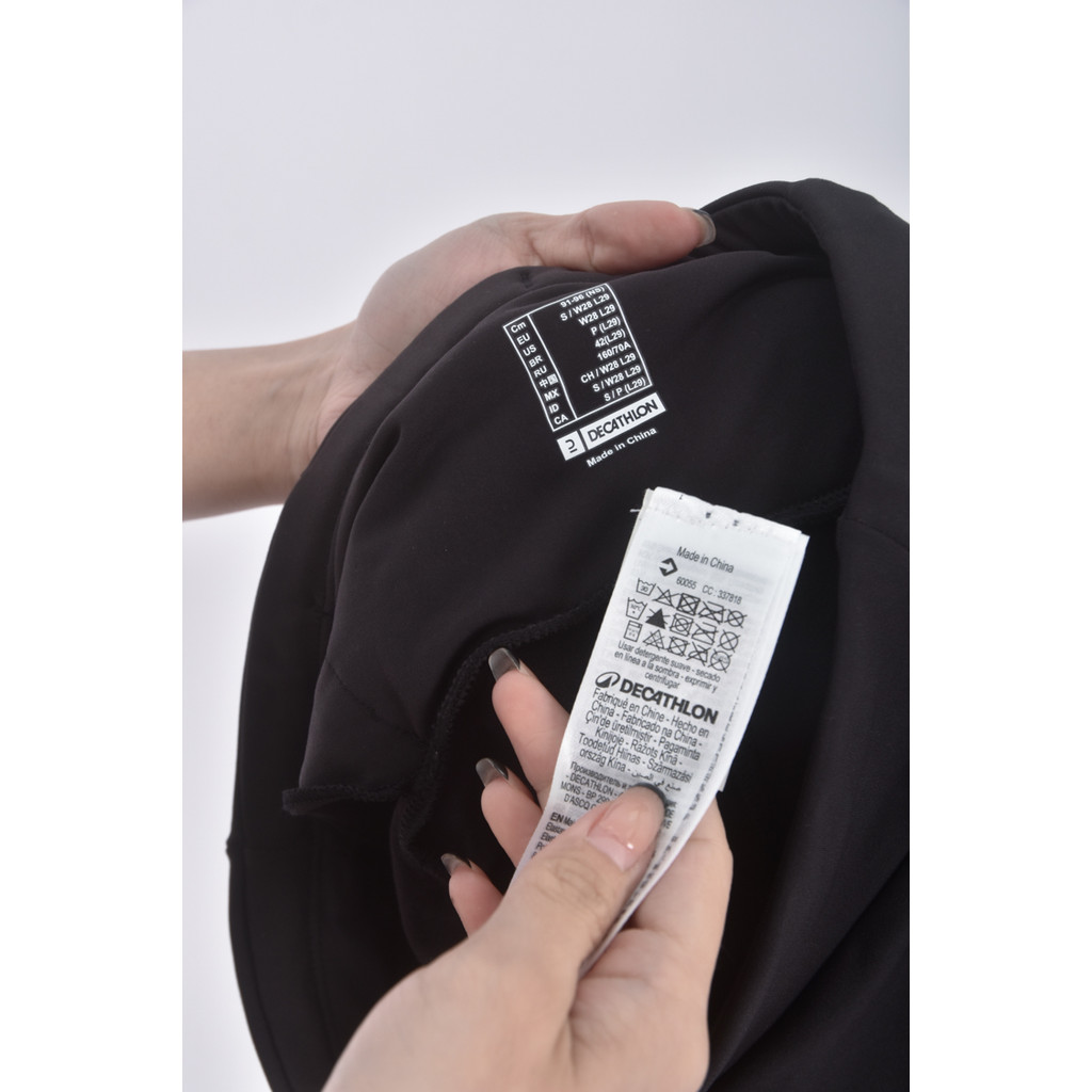 (S) decathlon運動質感瑜珈黑色長褲二手衣, , large
