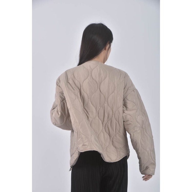 (XL) net印紋棕色外套二手衣, , large