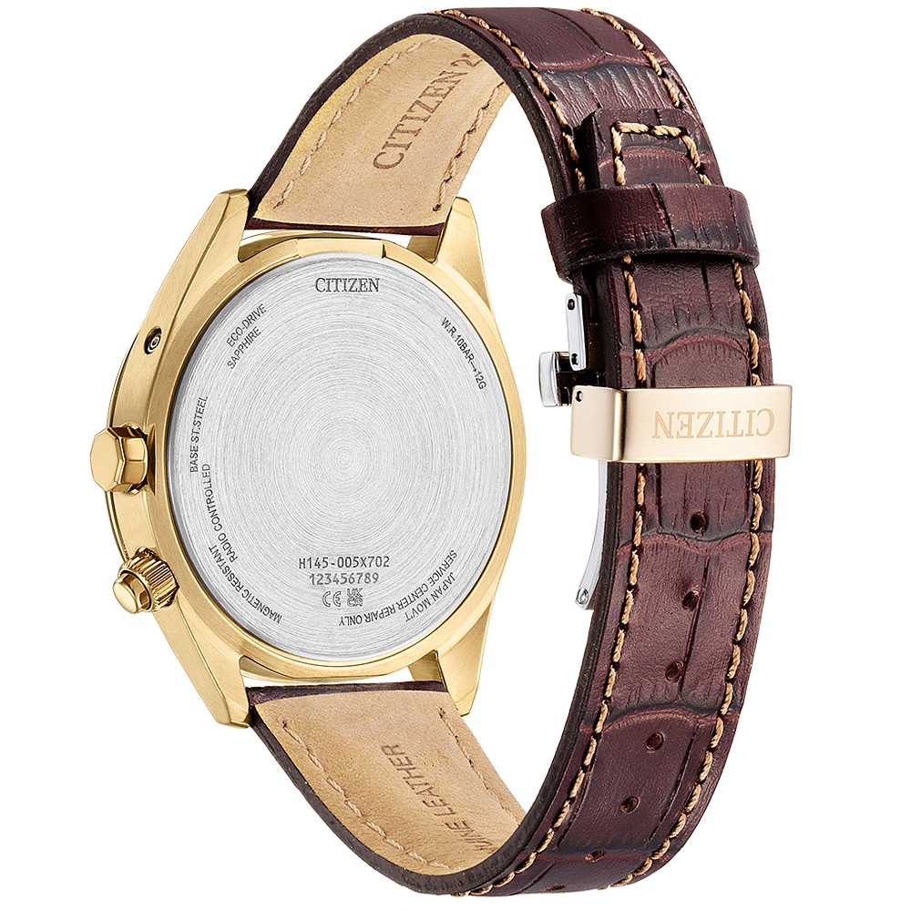 CITIZEN 星辰 亞洲限定 光動能電波萬年曆手錶 CB0273-11H, , large