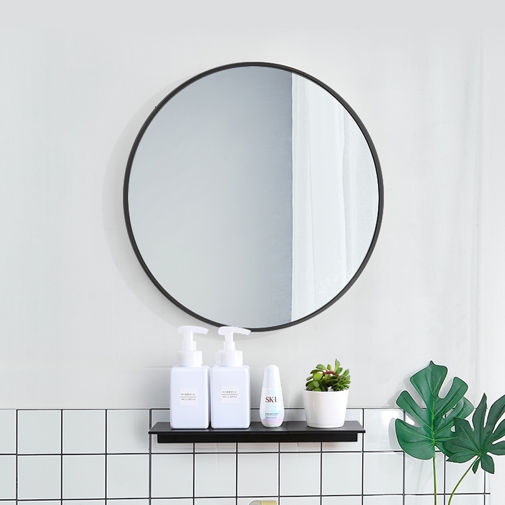 【H&R安室家】 50cm軒尼詩 智能LED發光觸控圓型燈鏡(掛鏡/浴鏡/化妝鏡/鏡子) ZA0203, , large