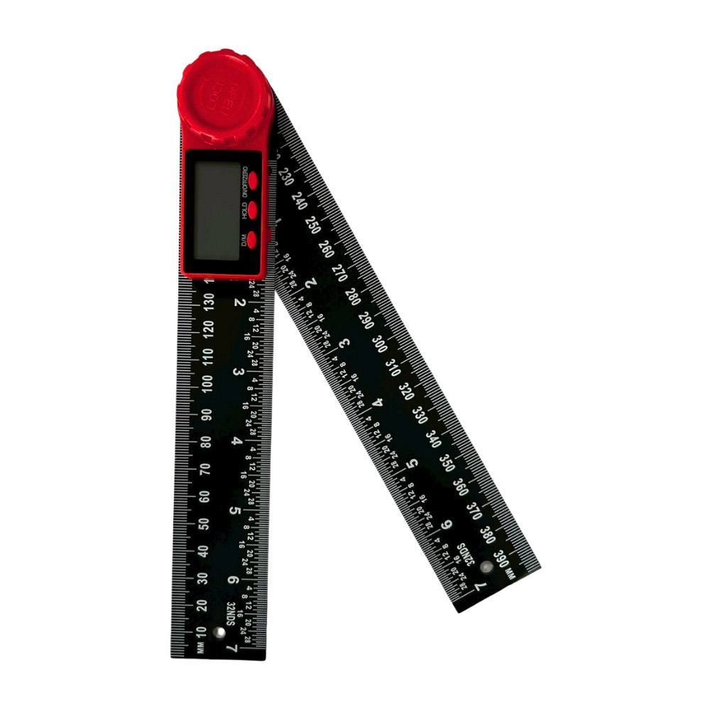 Digital angle ruler &ndash; black/red (plastic) 200mm, , large