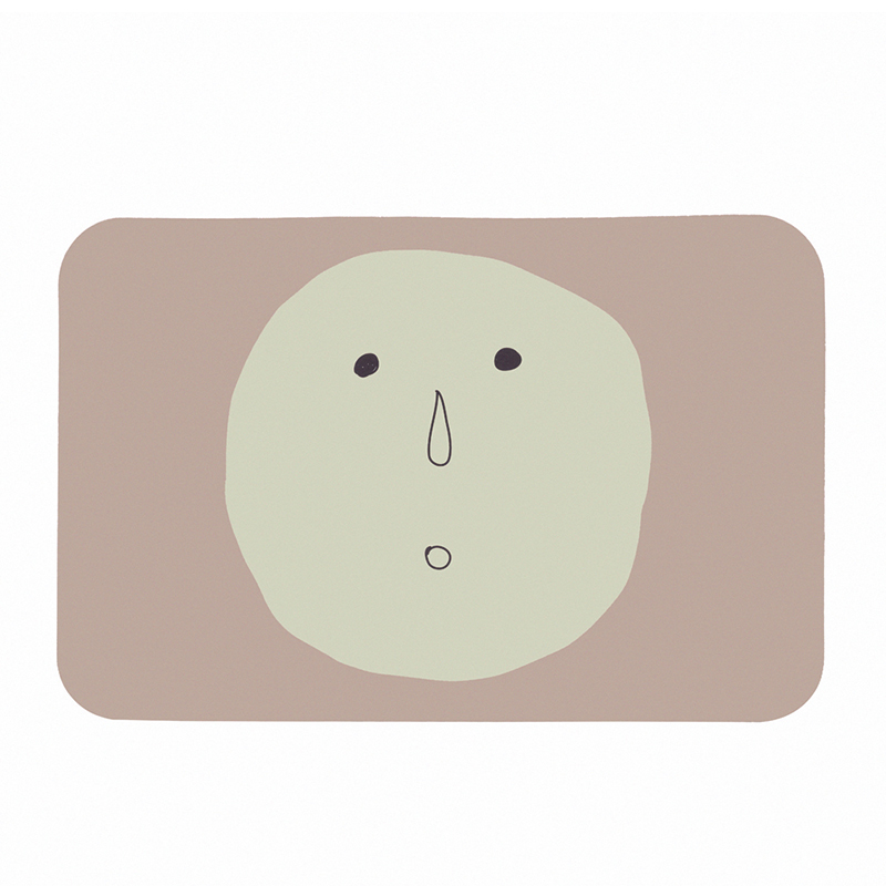 【怪獸】日竹門 30秒瞬吸 軟式珪藻土吸水地墊 躺平系列 (58x38cm) -發呆粉, , large