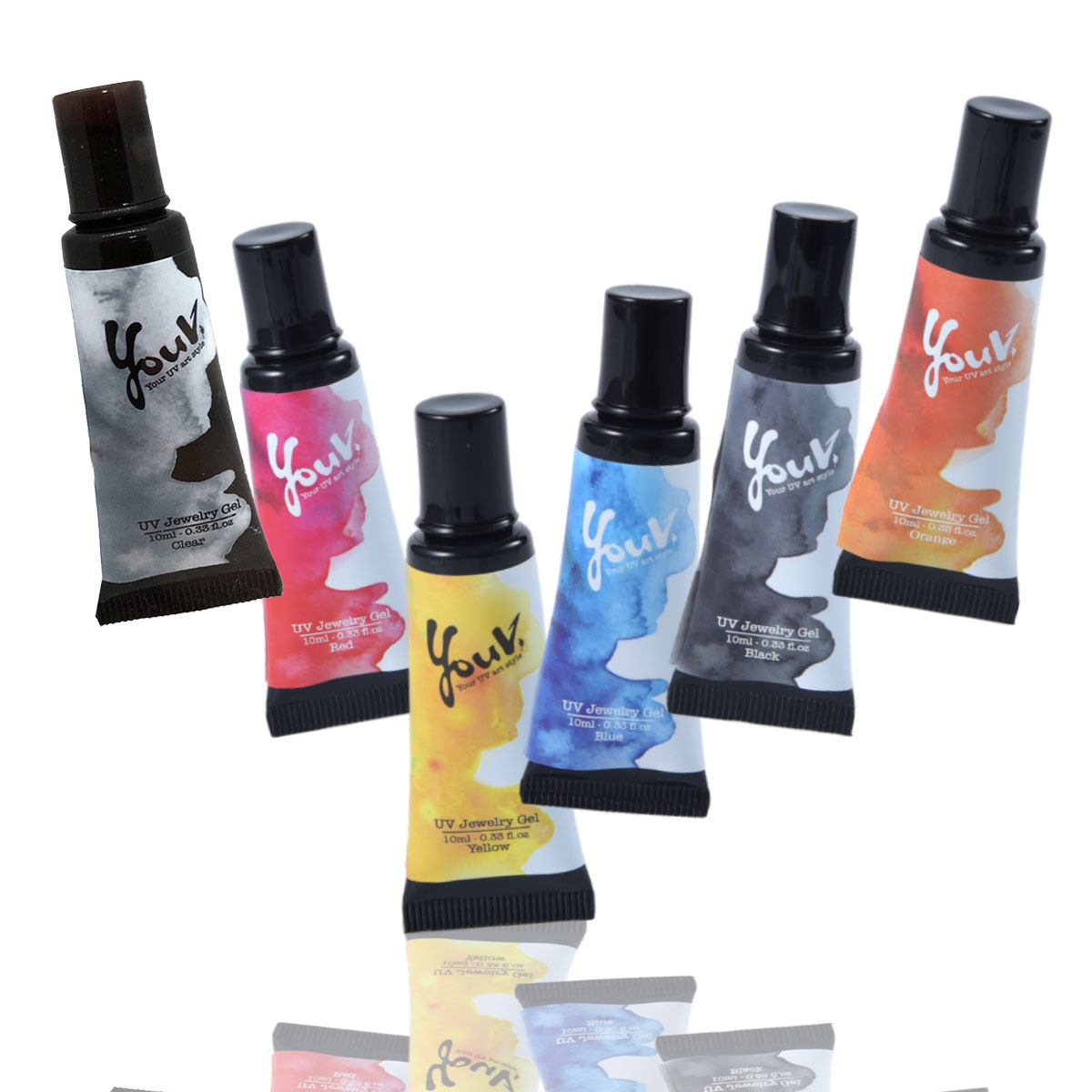 UV寶石膠-10ml 六色套組, , large