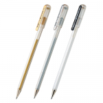 飛龍PENTEL K108 中性筆(金/銀/白)*金色, , large