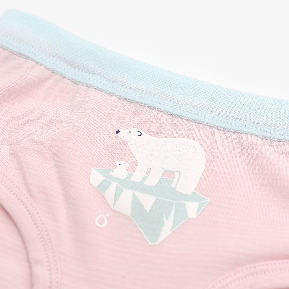 女童三角褲-冰尖上的北極熊, , large