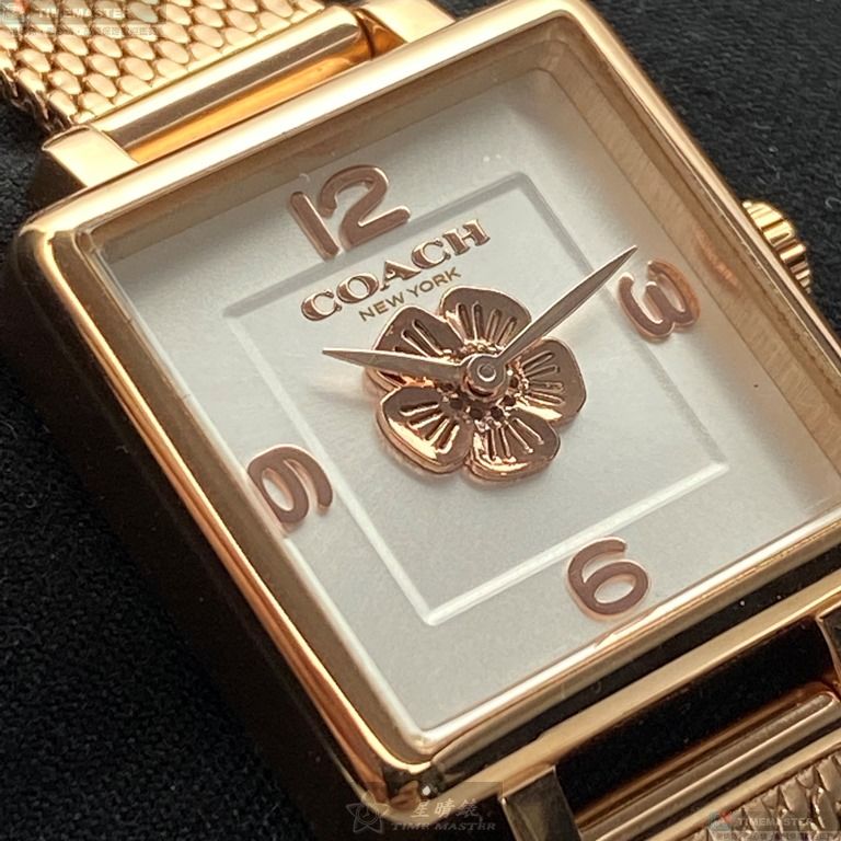 [星晴錶業]COACH手錶,22mm,CH00040白色錶面玫瑰金錶殼玫瑰金色米蘭錶帶款, , large