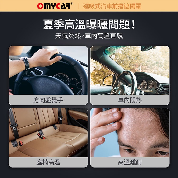 【OMyCar】磁吸式汽車前擋遮陽罩 (防塵 防曬 隔熱 遮陽抗UV 防汙 遮光), , large