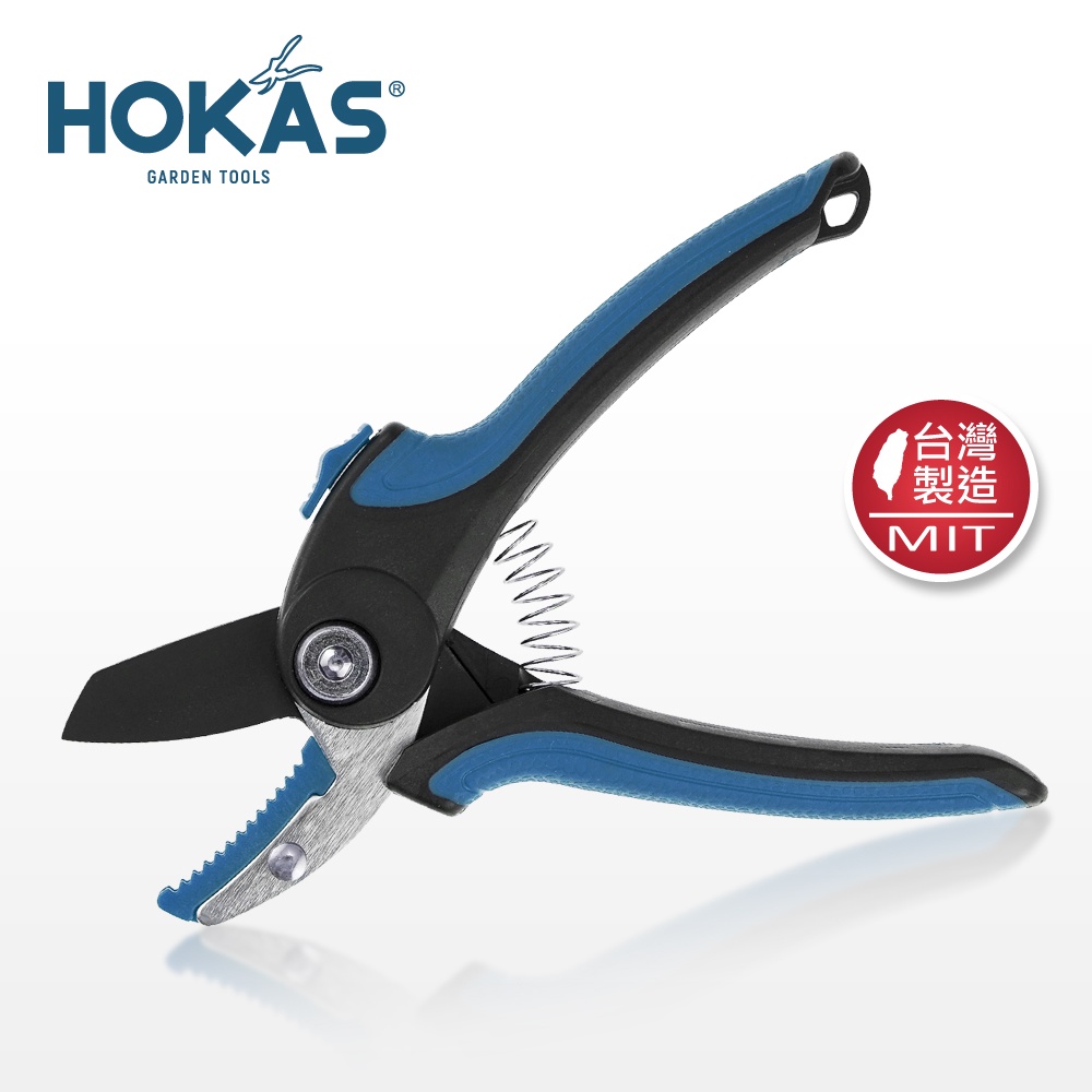【HOKAS】S984刀砧型修枝剪 (園藝剪刀 花剪 樹枝剪 平口修枝剪 剪定鋏 樹剪 果樹剪 嫁接剪 採果剪), , large