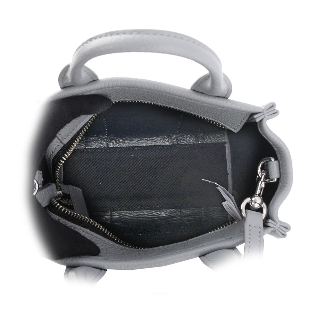 MARC JACOBS THE LEATHER TOTE 粒面皮革迷你托特包/灰色, , large