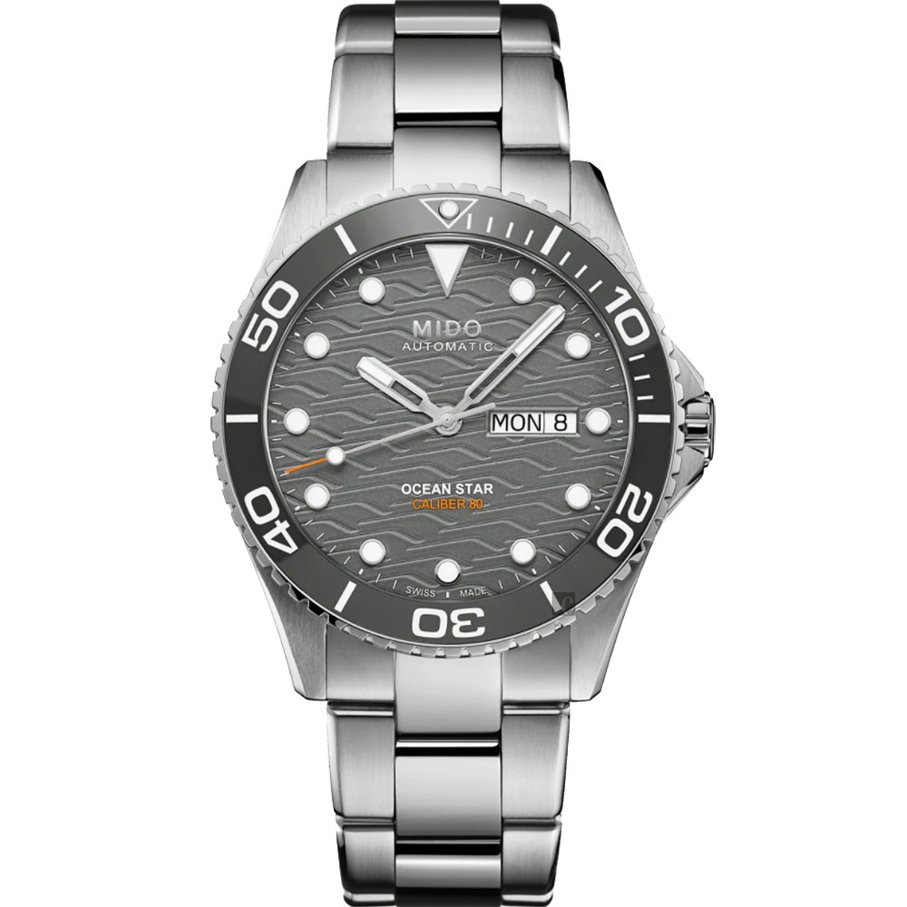 MIDO 美度 Ocean Star 200C 海洋之星陶瓷潛水錶-灰/42.5mm M0424301108100, , large