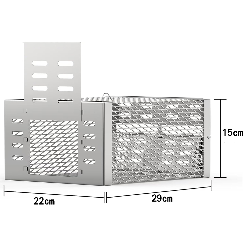 Double door new style powerful galvanized mouse cage mouse trap, , large