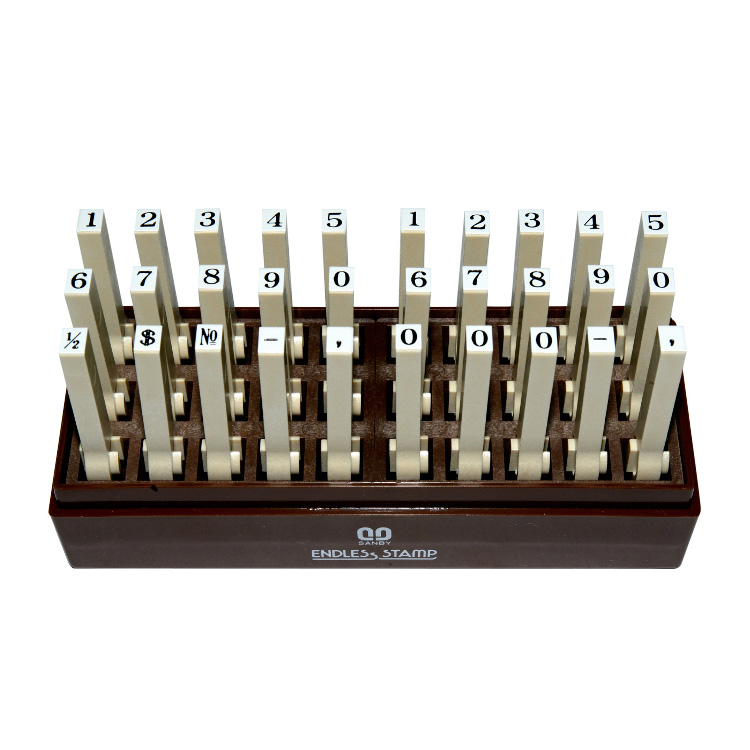【SANBY】 數字4號 30支入 連結章 明朝體 W130 D52 H70 mm /個 EN-N4-2S