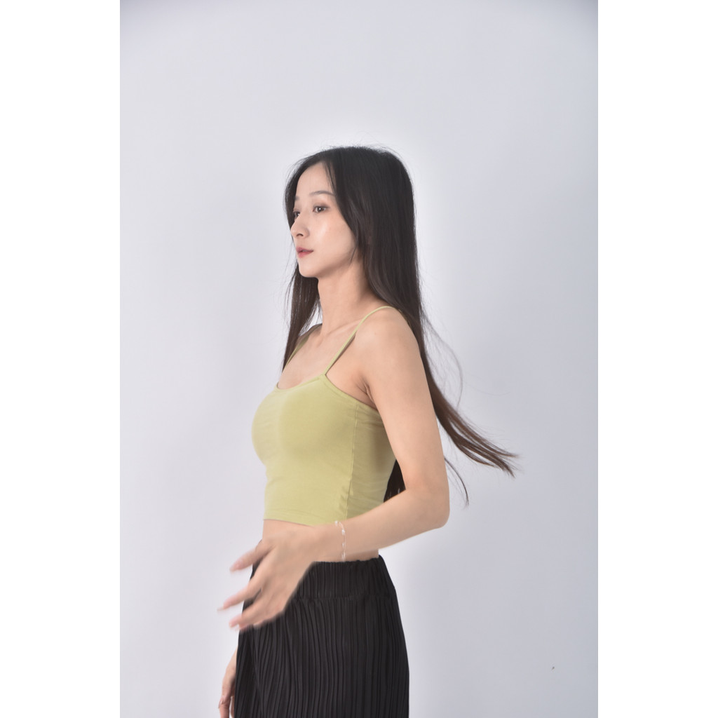 (S) vestiaire de miss p質感棉質素面綠色上衣二手衣, , large