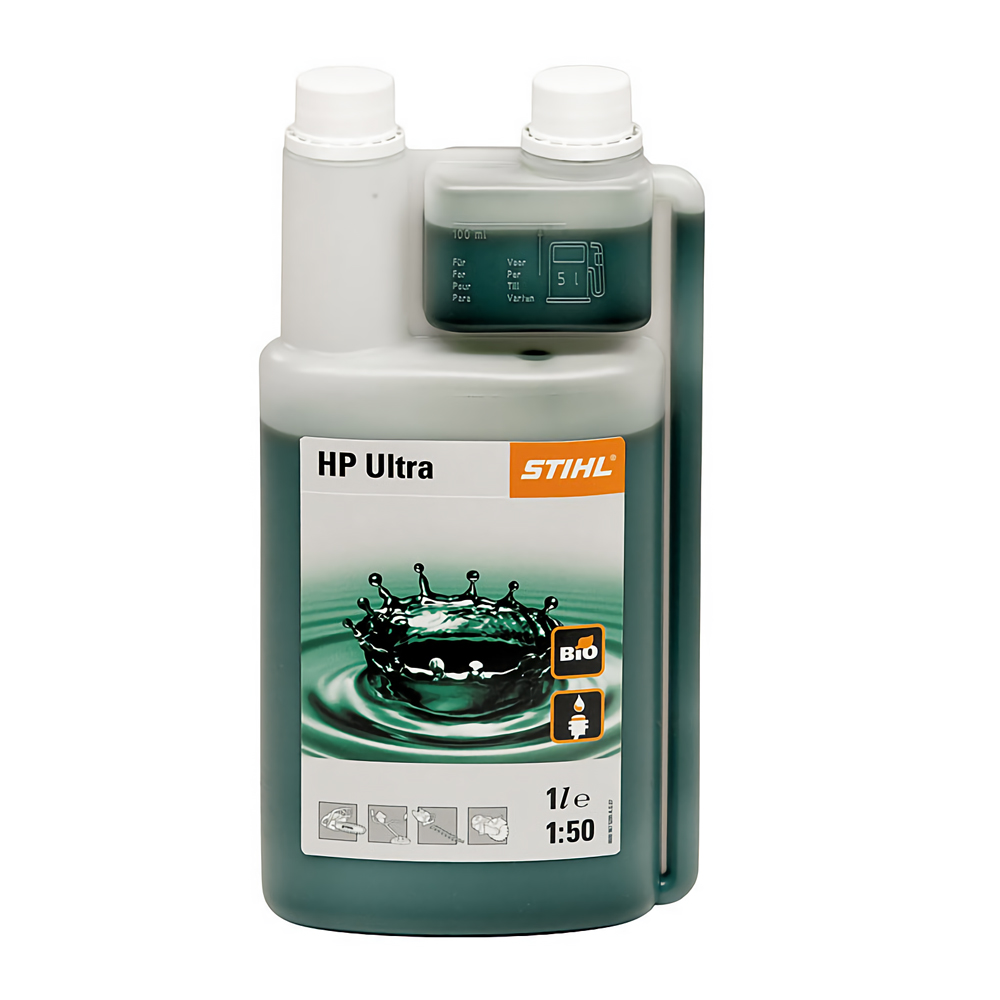 STIHL HP Ultra Dispenser Bottle 1L Fully Synthetic High-Efficiency Two-Stroke Motor Oil, , large