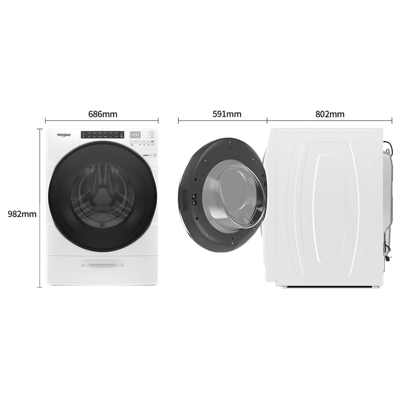 Whirlpool 8TWFC6820LW Front Load WM-17KG, , large