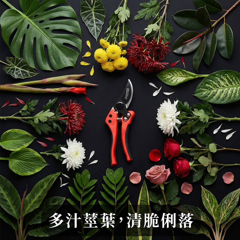 HC-801 防沾黏 Bypass 交錯式修枝剪 樹枝剪 花剪 防滑握柄 日本SK5 台灣製, , large