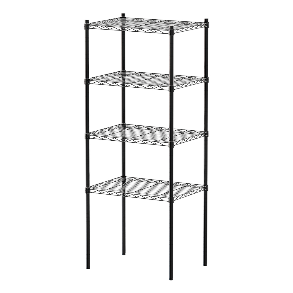 【Y HOUSE】60x45x150cm Lightweight Four-layer Iron Rack Iron Rack Shelf - Painted Black