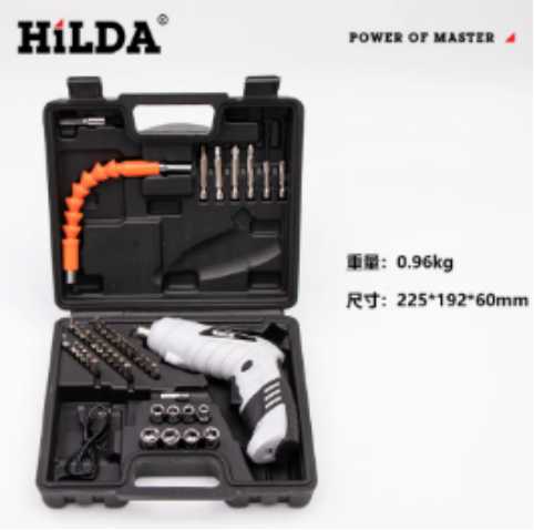 【HILDA】希爾達電動工具 4.8V 46件組 白色電動起子機 HL48-BW, , large