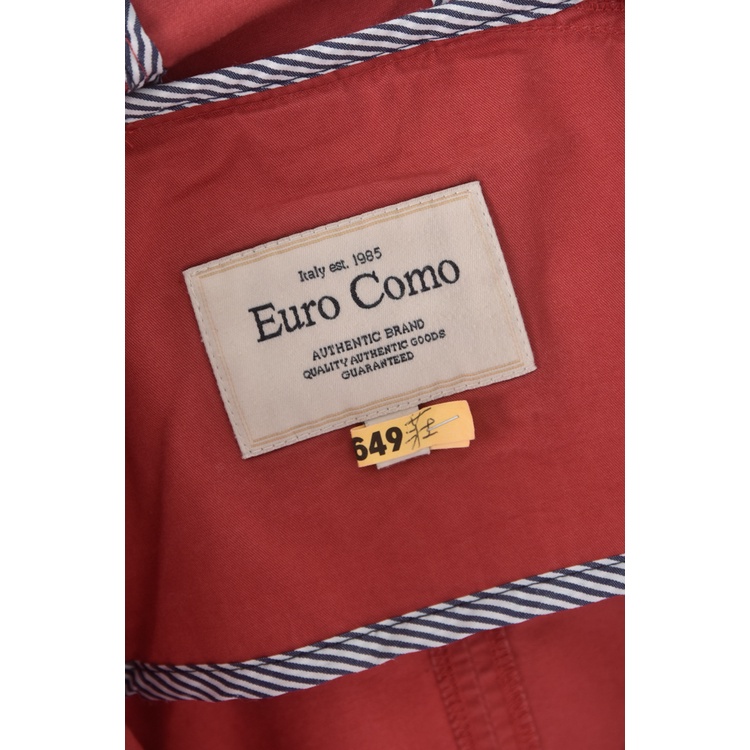 (S) euro como質感棉質純棉紅色外套二手衣, , large