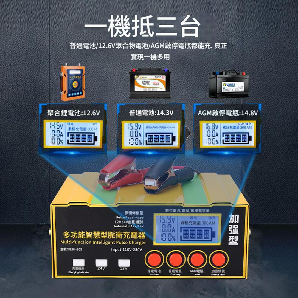 12/24V高階四模式電瓶充電器, , large