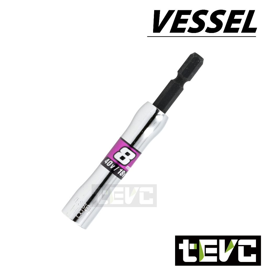 《tevc》日本 VESSEL 六角柄 SL系列 40V起子套筒 高扭-15mm, , large