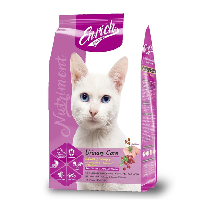 【Enrich Champion EC滿冠】貓飼料8kg-成齡/熟齡貓（尿道保健配方）, , large