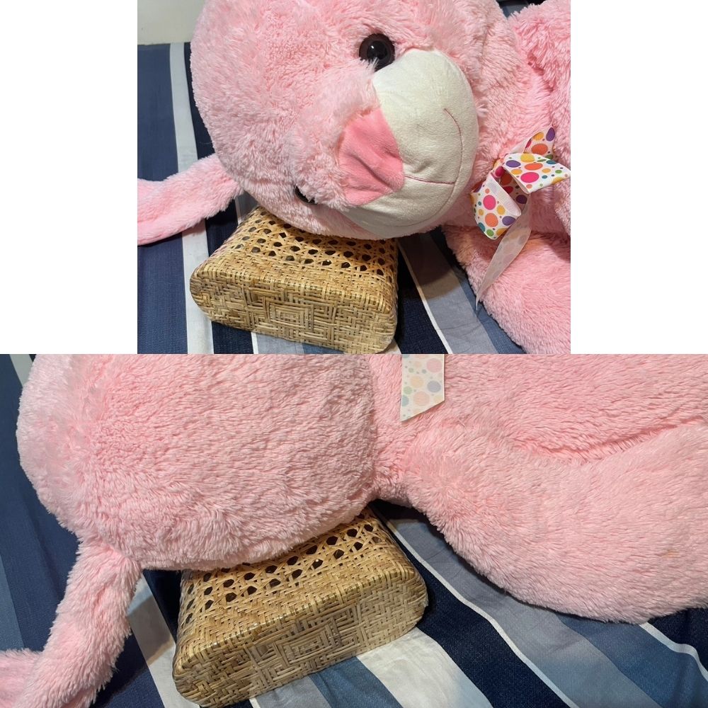 金德恩 GS MALL 鳥目藤枕頭 鏤空枕頭 藤枕 籐 枕頭 涼枕 頸枕 手工編織枕頭 透氣枕頭 硬枕頭 編織枕頭 手工枕頭, , large