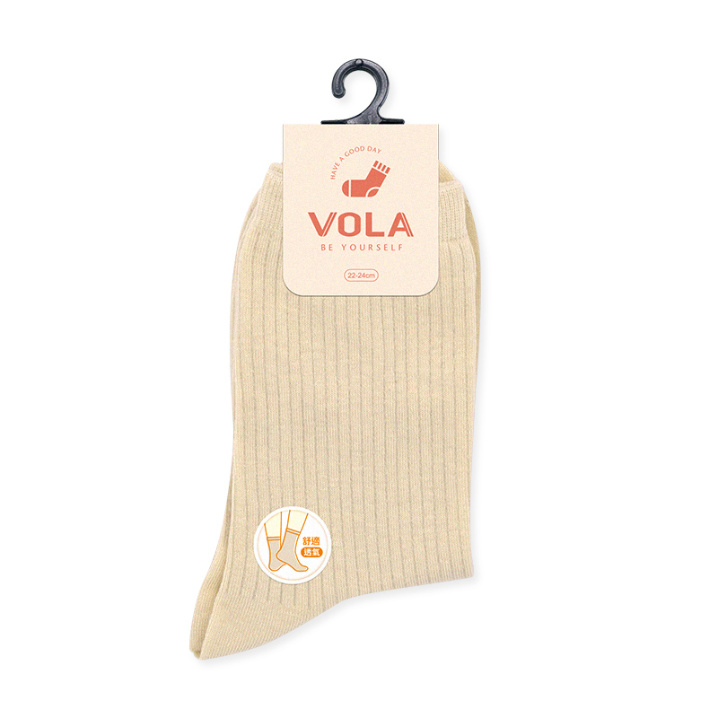 百搭3/4直紋襪, , large