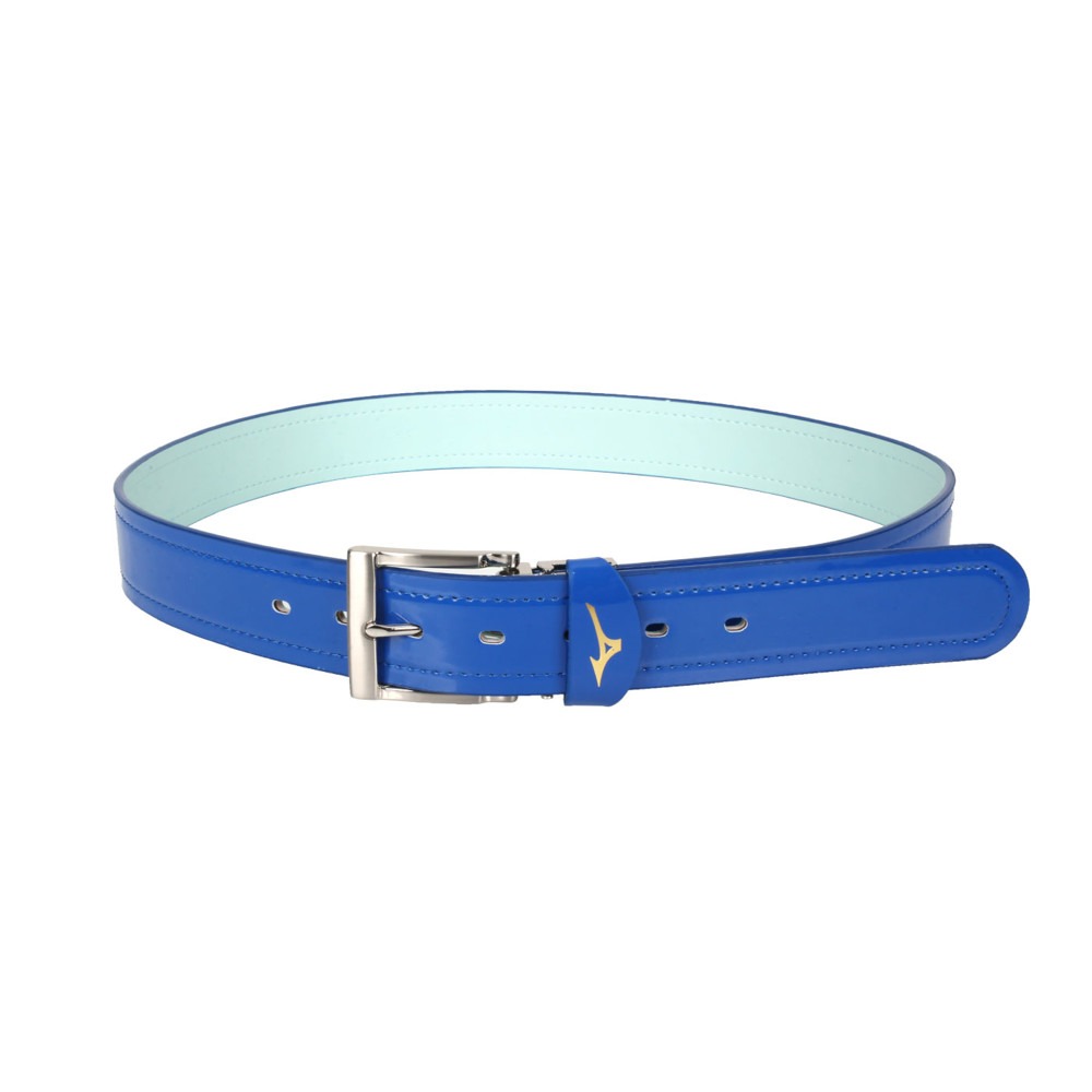 [秉辰] MIZUNO 棒壘皮帶 藍 12TYBV0022, , large