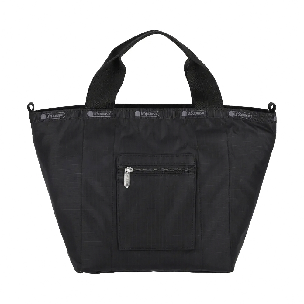 |快速出貨|Lesportsac Small Reversible Pocket Tote 小型雙面托特包 送禮-永恆黑, , large