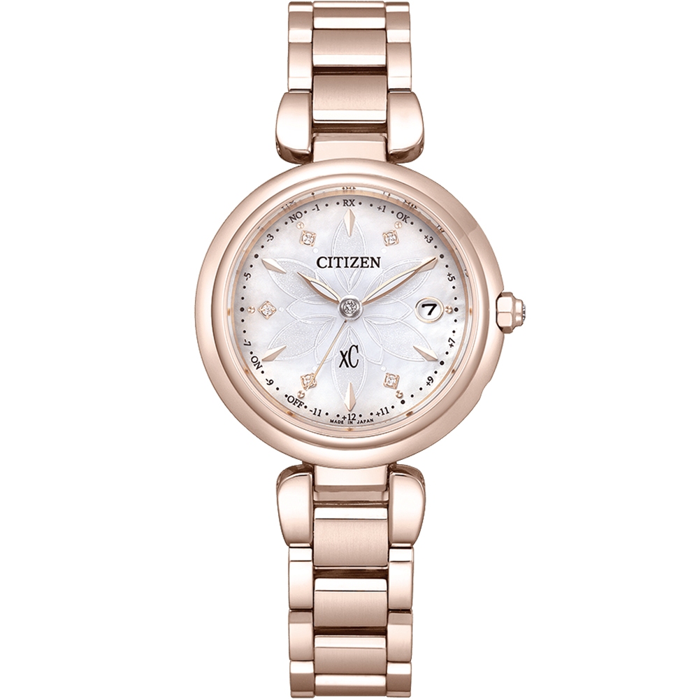 CITIZEN 星辰 XC 水耀光 光動能鈦金屬電波女錶 送禮推薦-29mm ES9467-71Y, , large