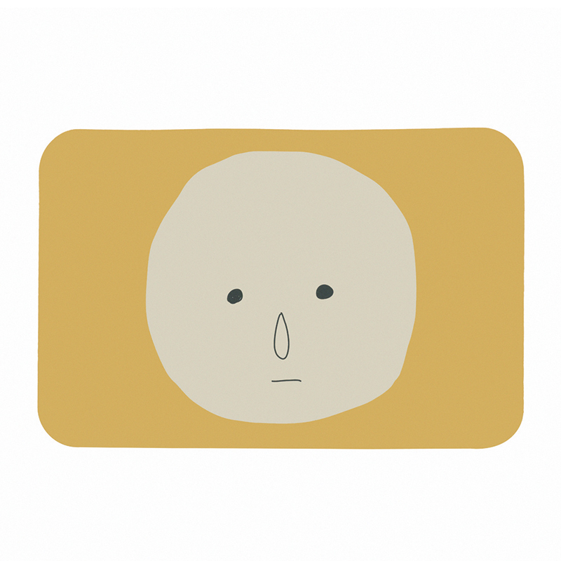 【Monster】 Soft Diatomaceous Earth Absorbent Mat – Chill Out Series (58x38cm) – Pensive Yellow, , large