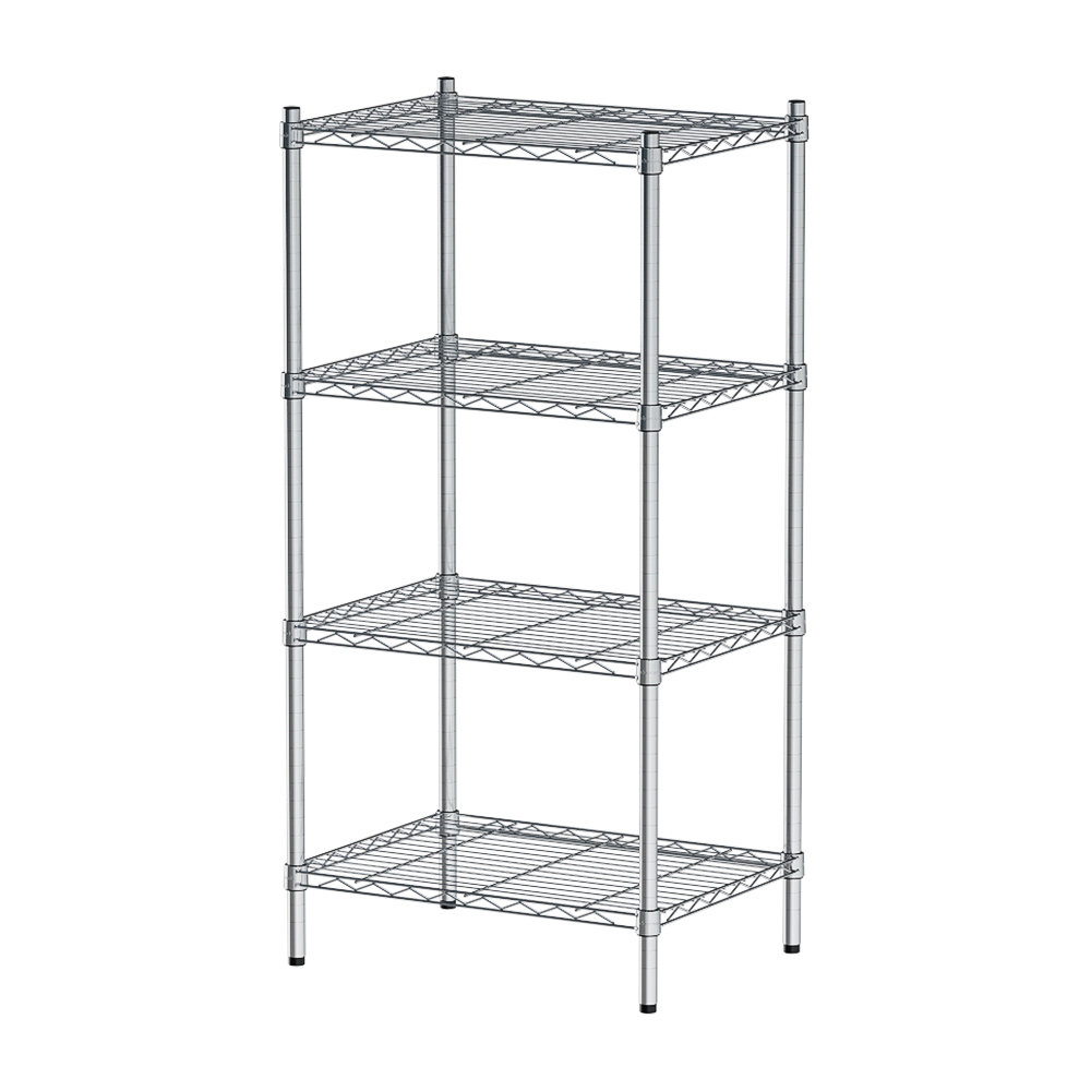 【Y HOUSE】60x45x120cm Lightweight Four-layer Iron Rack Iron Rack Shelf-Electroplating
