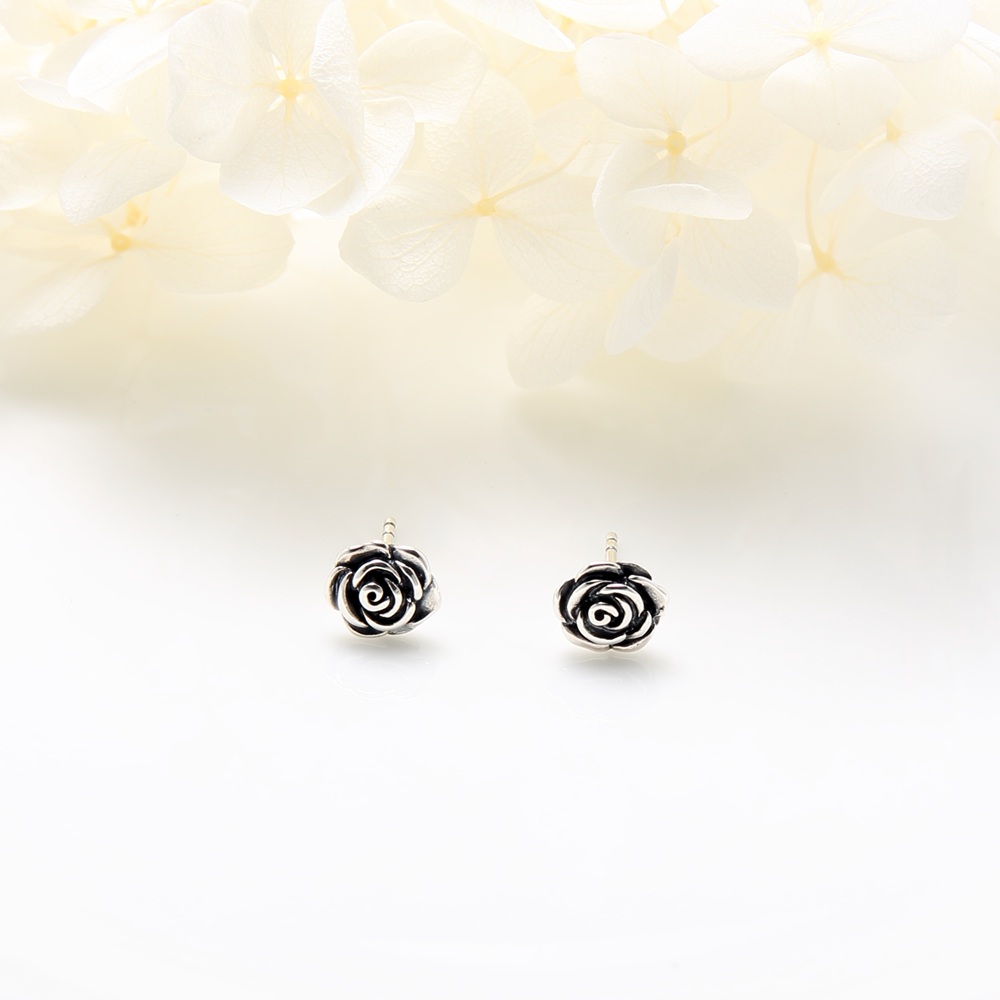 【Angel & Me】Le Petit Prince Rose s925 sterling silver earrings birthday gift, , large
