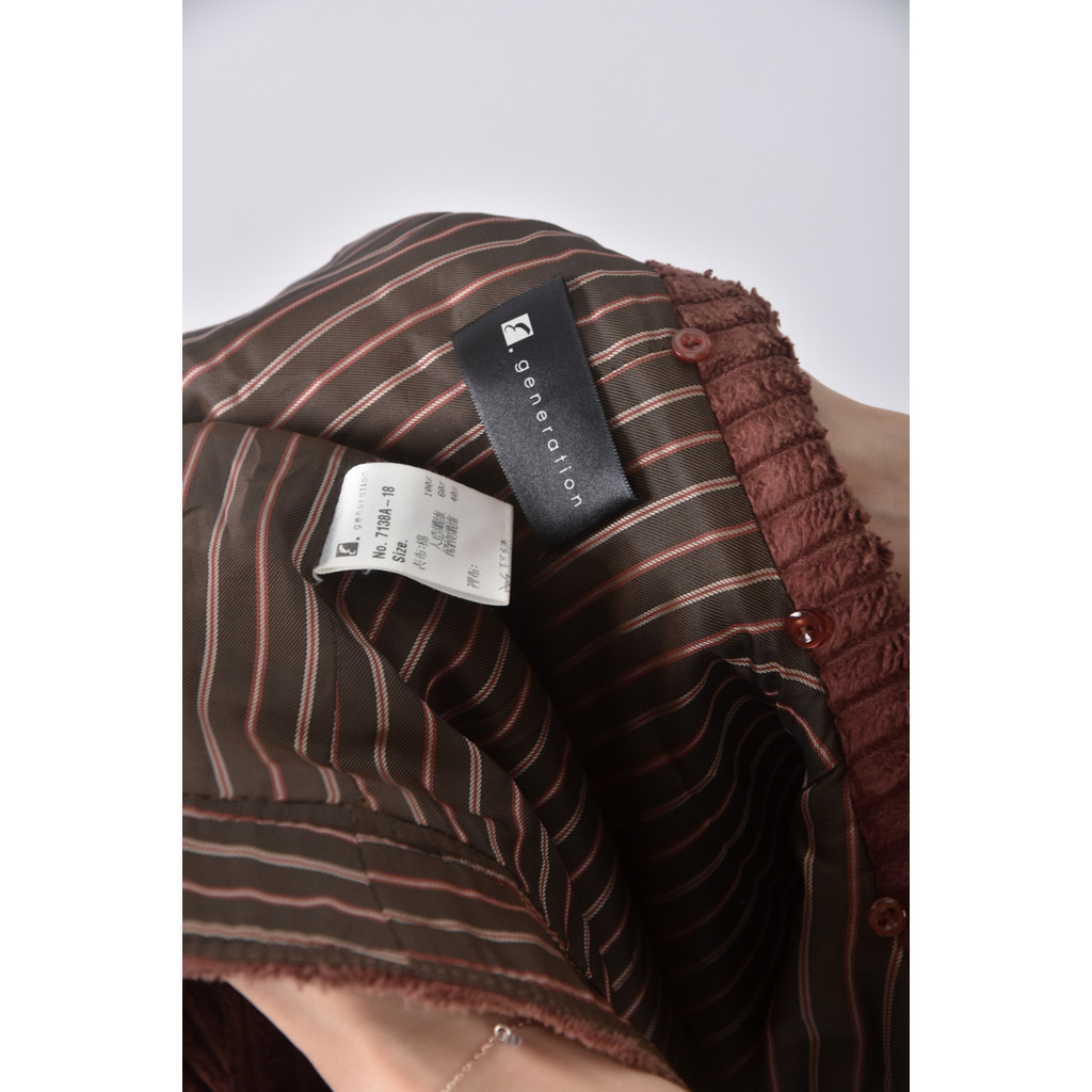 (M) generation西裝直線條棕色套裝二手衣, , large