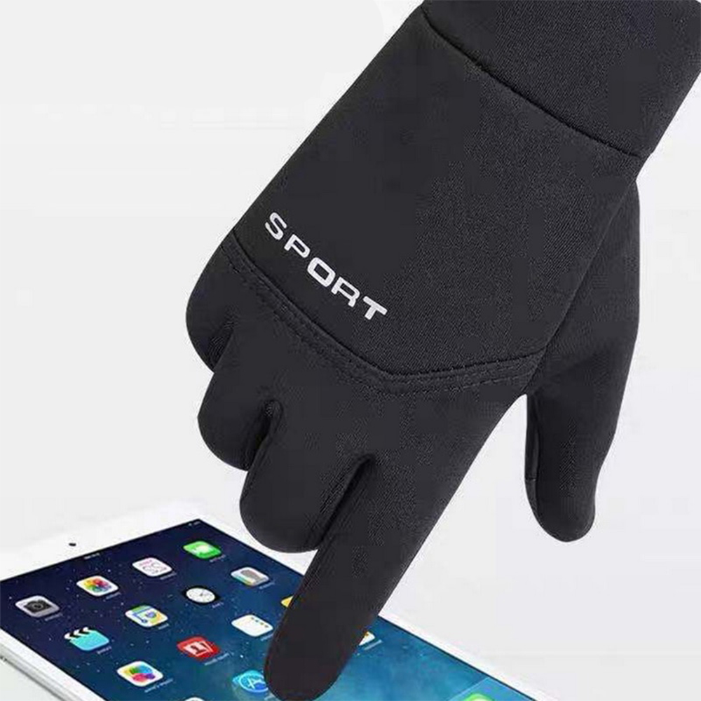 酷黑防潑水觸控手套, , large