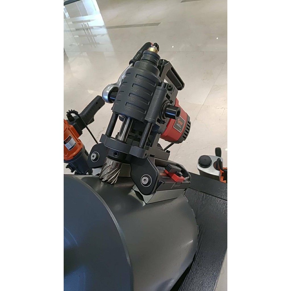WIN五金 MK-POWER 輕巧型 一般型/圓管型 臥式磁性穴鑽 磁性鑽孔機 磁性鑽台 阿多拉 鑽台 開孔機 磁性鑽台, , large