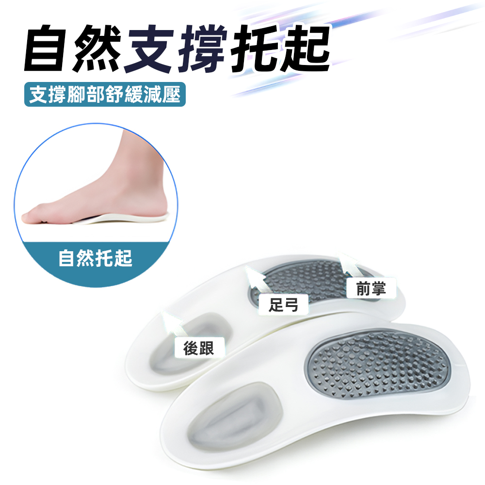 【上手家居】扁平足足弓鞋墊-E碼(鞋墊/足弓墊/扁平足鞋墊/高足弓鞋墊/足弓支撐墊), , large