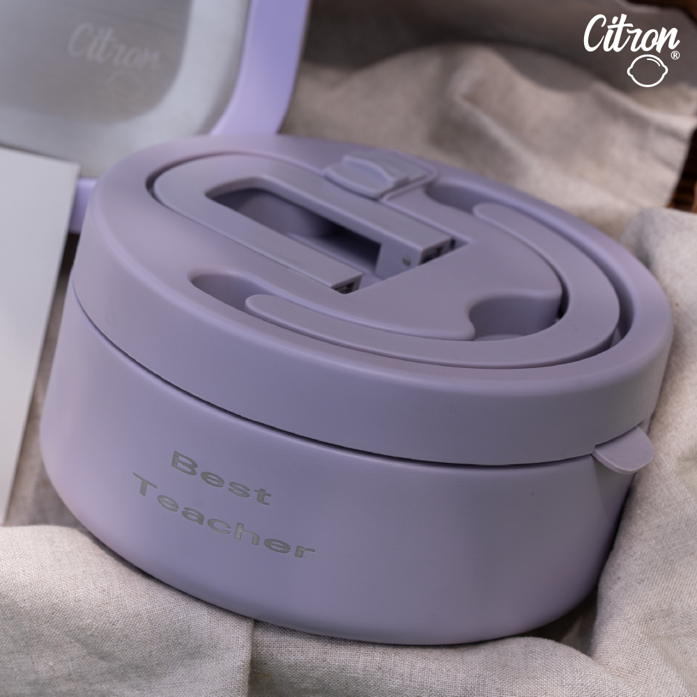 【Citron】三層食品保溫罐(大)_夢幻紫, , large