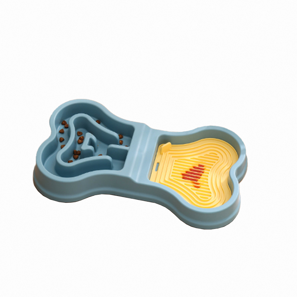 【上手家居】寵物慢食碗 藍色(寵物碗/慢食碗 貓/舔食墊/貓咪慢食碗/狗狗慢食碗), , large