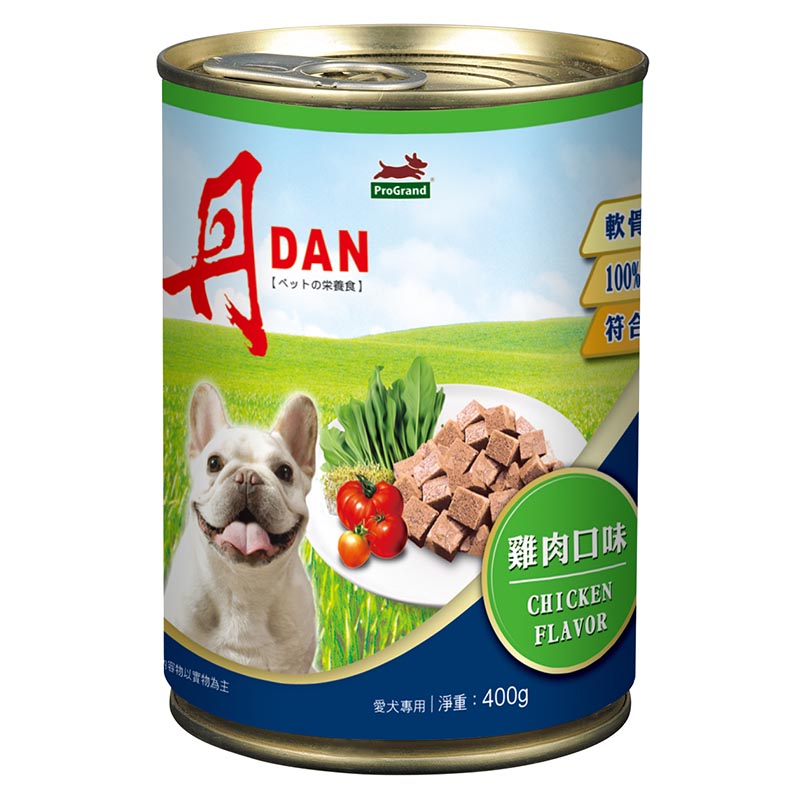 DAN Chicken Dog Can 400g, , large