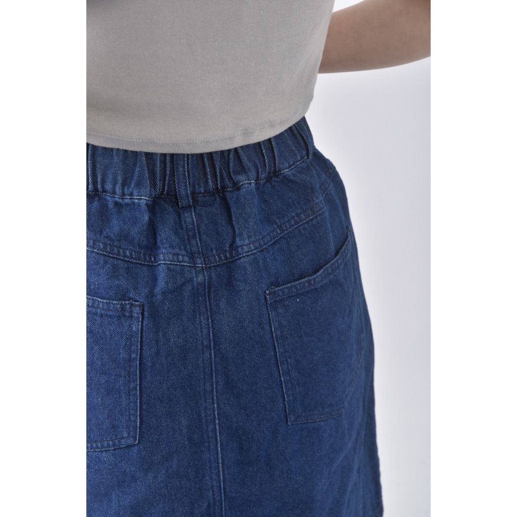 (S) miffy丹寧牛仔棉質純棉藍色短裙二手衣, , large