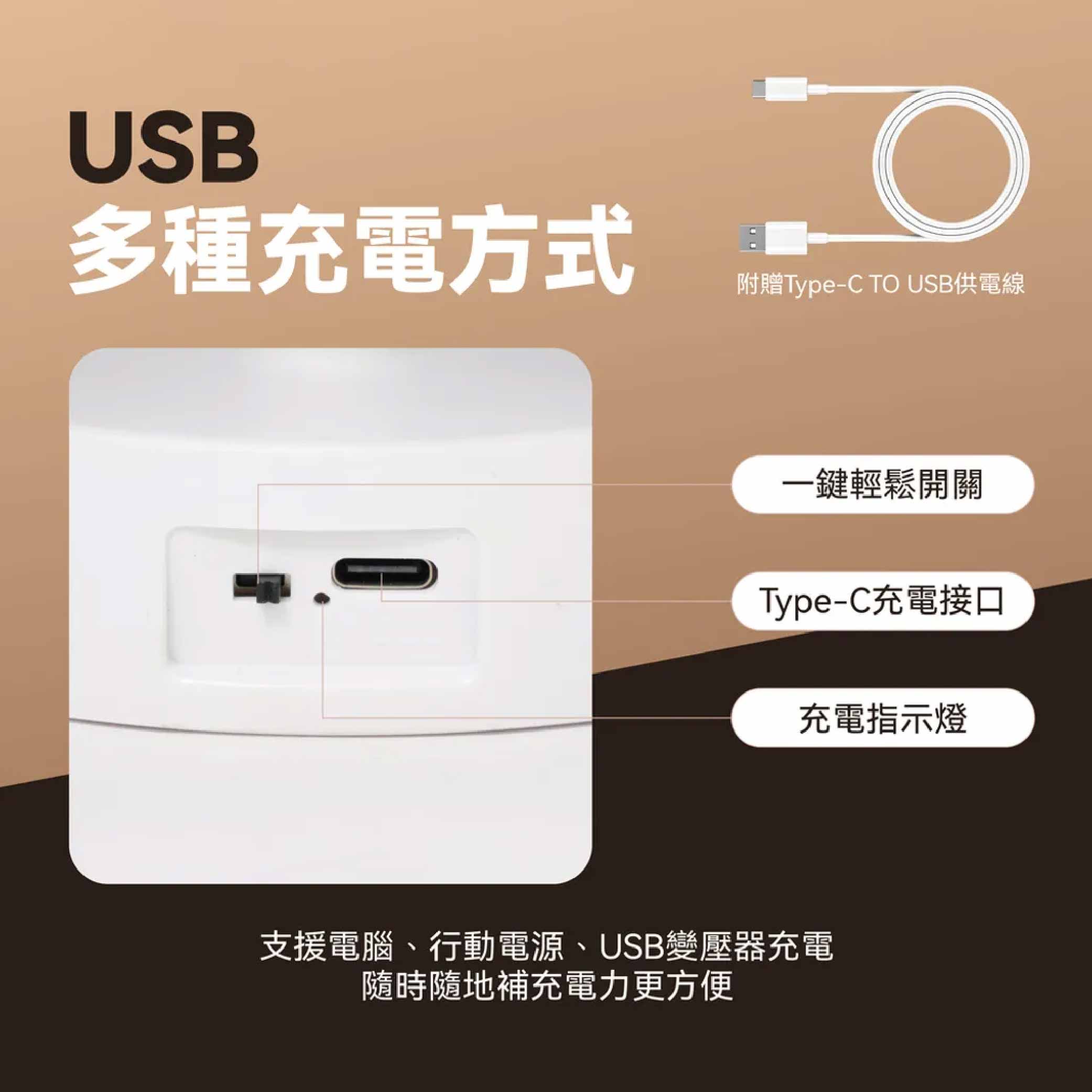 鉅玉經典｜TRISTAR LED充電式舒適護眼檯燈【加長型】TS-L031, , large